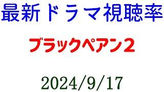 ブラックペアン２ 視聴率上がって終了！2024年9月17日付ドラマ視聴率速報！