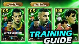 CASILLAS/ BUSQUETS/JORDI ALBA EPIC BEST training guide efootball ||efootball 2025