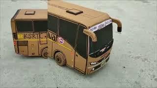 How to make  a Volvo bus at home ||  Volvo bus kaise banaye ghar per