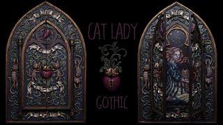 Cat Lady Art ️ Sculpting & Painting | Polymer Clay Frame