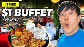 I Tried $1.60 Buffet in Malaysia! And It's AMAZING