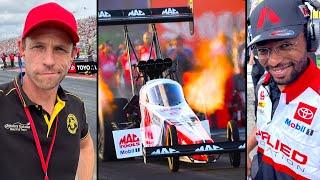 Genius Garage crews Kalitta Motorsports NHRA cars at IRP Nationals