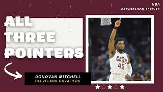 Donovan Mitchell ALL 9 Three-Pointers From 2022-23 NBA Preseason  | King of NBA