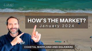 Coastal MD & DE Real Estate Market Update- Jan 2024