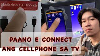 How to connect cellphone to TV ( micro usb to hdmi )