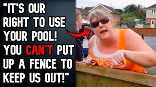 Karen Invades My Pool CONSTANTLY, Built FENCE To Keep Them Out! - Reddit Stories