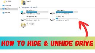 How To Hide and Unhide Drive in Computer | Hard Drive ko Hide and Unhinde kaise kare