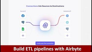 How to build data pipelines with Airbyte | Modern Data Stack with Airbyte | Open Source | Airbyte