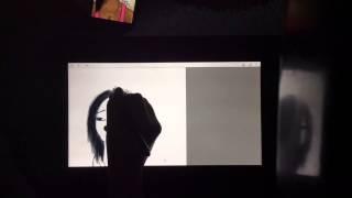 Curly Hair Digital  Painting | Haneen Ahmed