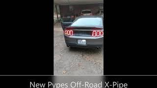 2010 Mustang GT Borla Axlebakc VS Pypes Off-Road X-Pipe