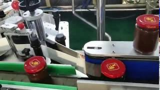 Chinese hot sauce factory labeling machines