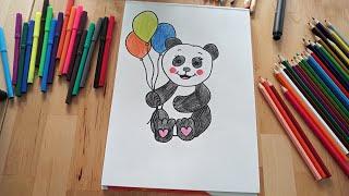 We Draw a Cute Panda  #Drawesome #Panda