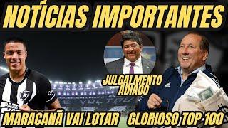 RESUMÃO DO BOTAFOGO: BFR É UM DOS 100 CLUBES MAIS VALIOSOS DO MUNDO | MARACANÃ | CARLOS ALBERTO