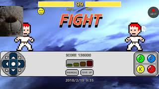 Teddy Playing D-Pad Fighter