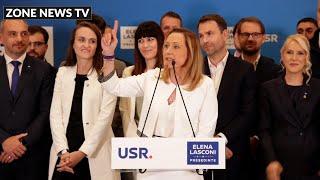 Elena Lasconi - USR, scandal cu reporterii Romania TV la lansarea programului politic