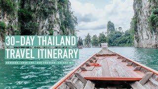 Thailand Travel Itinerary For 30 Days + Helpful Transportation Tips 