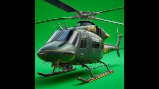 Realistic Helicopter green screen | Free green screen effects | green screen video