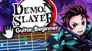 Demon Slayer - kamado tanjiro no uta Guitar Lessons for Beginners Go Shiina Tutorial | Easy Chords