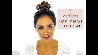 3 MINUTE EASY TOP KNOT TUTORIAL | Mia Mia Mine