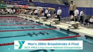 Men's 200m Breaststroke - A Final - 2015 National YMCA LC Champs on Takeitlive.tv