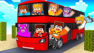 POJECHALIŚMY W NAJDŁUŻSZĄ PODRÓŻ AUTOBUSEM w Minecraft!