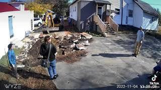 Crazy neighbor called city trying to stop driveway tear out!