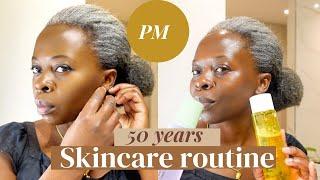 Night Time Skincare  Routine |Black Woman Over 50|Glowing skin| Mature Glowing Skin #skincare