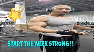 HOW TO START THE WEEK STRONG / GOALS ..#shorts #pecs #monday  #strong