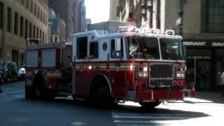 FDNY Engine 1 Responding, EQ2B Siren