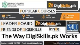 DigiSkills Training Program | FREE Online Training in Pakistan DigiSkills Courses Sara Jahan Hamara