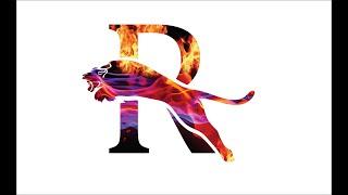 Corel Draw: Letter R logo design in Corel Draw