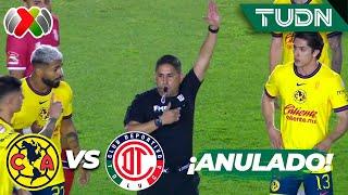 ¡ANULADO! ¿Era gol de las águilas? | América vs Toluca | Liga Mx -AP24 - 4tos de Final - IDA | TUDN