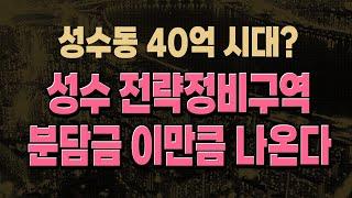 성수동 40억 시대 개막, 성수전략정비구역 70층을 넘어 100층으로.. 입주권 분담금 얼마나 나올까?