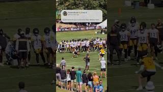 Jaylen Warren CRAZY juke at training camp #steelers