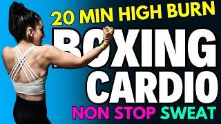 (20 Min) Non Stop HIGH Cal BURN Cardio SHADOW BOXING Workout // SYLVIA NASSER