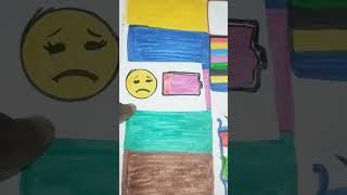 Satisfy eimoji I could be read yellow colour mix Art #art#satisfying #trending #video