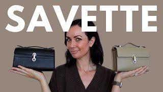 My review of Savette: The Symmetry Pochette and the Symmetry 19 Leather Top-Handle Bag