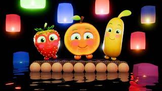  Colorful Lanterns | Baby Sensory Funky Fruits, Fun Animation and Calming Music!