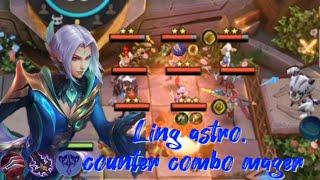 Ling astro, counter combo mager,yudi'stira.!! Magic chess mobile legend