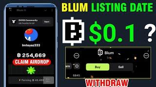 Blum Listing Date Confirmed ? Blum TGE | Blum Memepad Launched | Blum Airdrop Claim