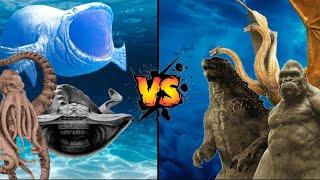 TEAM SEA OF MONSTER VS KING OF MONSTER (EPIC BATTLE) Edit By Zanoofficial