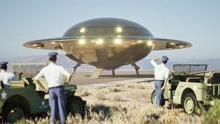 The UFO Landing at Holloman Air Force Base // 3D CGI Animation Movie