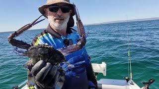 An afternoon on the boat targeting Blue Swimmer crabs with a bonus catch of King George whiting.