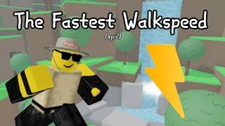 The Fastest Walkspeed {Roblox Wave Defense Gaem}