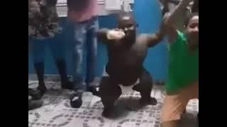 Big black baby dances to Gangnam style remix