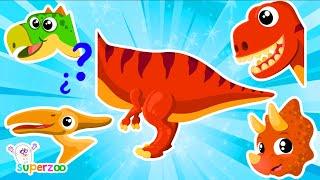 NEW!  Let's play with Granny's animalarium | Learn about Dinosaurs | Superzoo