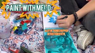 VLOG// Spend an afternoon with me painting and yapping