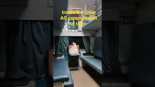 This is how a 2 tier AC coach of Indian Railways looks like