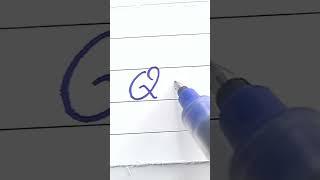 Q q  - How to write English Capital and small letters a to z | Cursive writing a to z #shorts