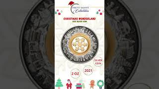 Christmas Wonderland 2021 Silver Antiqued Coloured Coin | Sprott Money Collectibles